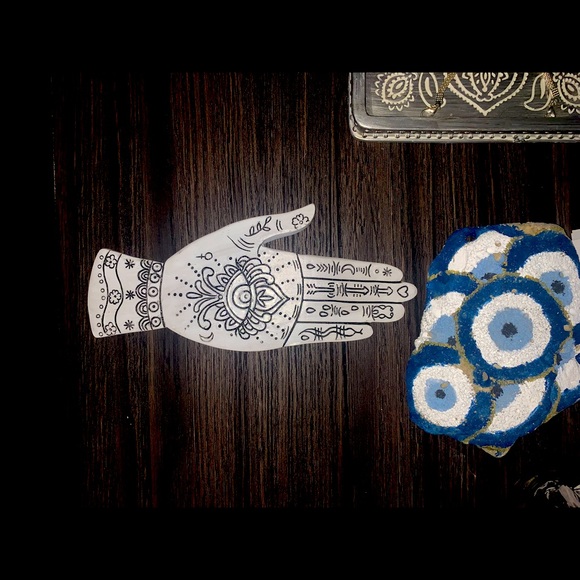 Hand incense holder w/ incense stick. - Picture 4 of 5